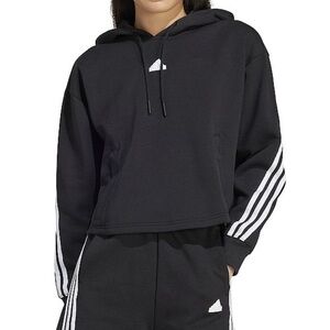 Women's adidas Future Icons 3-Stripe Sleeve Drawstring Hoodie.